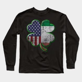 Irish American Flag St Patricks Day T-Shirt Long Sleeve T-Shirt